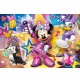 Clementoni Mickey & Friends Supercolor Puzzle-Minnie Happy Helper-60 pezzi Maxi, Multicolore, 26443